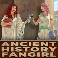 Cover art of Ancient History Fangirl, presented by Genn McMenemy